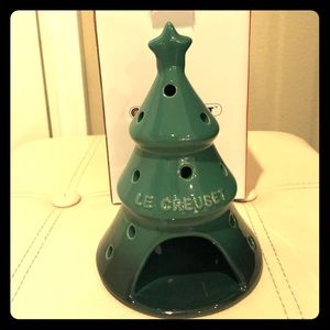 Green LE CREUSET Holiday Tea Light Holder NWT NIB
